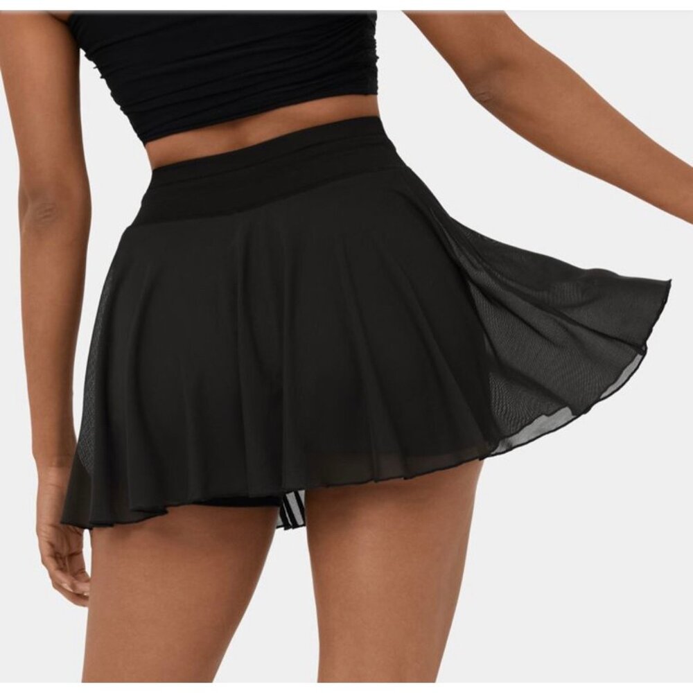 Halara Drawstring Contrast Mesh 2-in-1 Skirt Sz M… - image 4